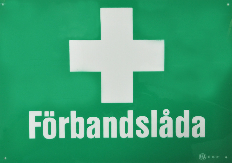 SKYLT - Förbandslåda