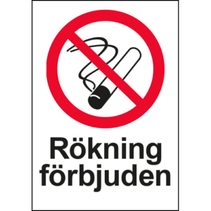 Förbudsskylt 210 x 297