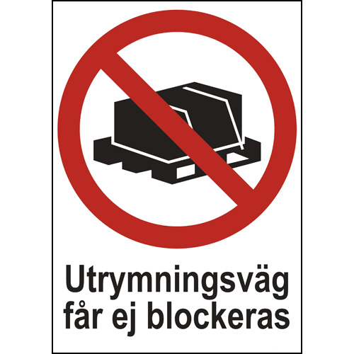 Förbudsskylt 210 x 297