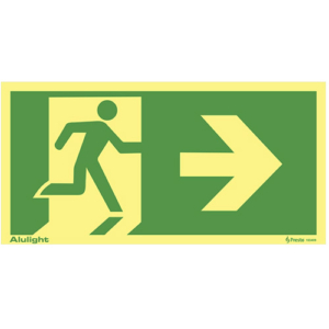 Utrymningsskylt pil höger