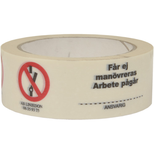Varningstejp - Får ej manövreras