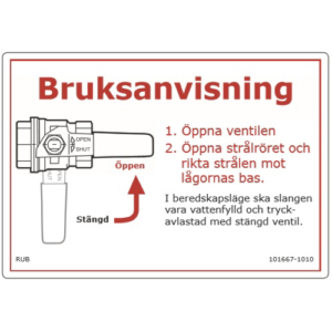 Dekal Bruksanvisning 90x130 mm