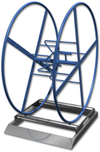 Slangvinda med matarplatta