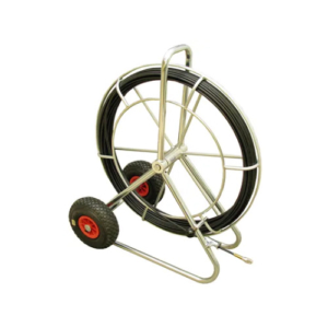 Rörål 9,0 mm x 120 m på stativ med hjul