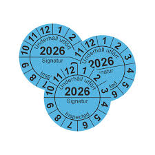 Månadsmärke Brand blå 2026, 100st i rulle